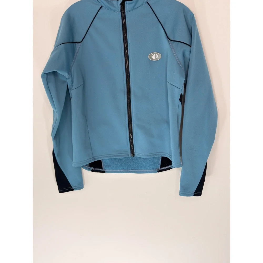 Pearl Izumi Full Zip Jacket Women's Blue Cycling Gorpcore Long Sleeve Medium - Picture 6 of 16